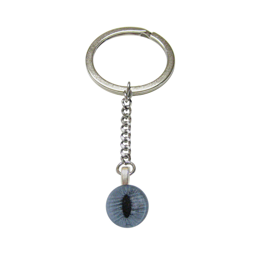 Blue Cat Eye Design Keychain